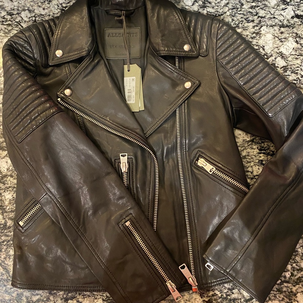 All Saints Kimber Biker Size 2  NWT NEVER WORN